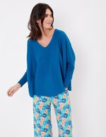 Pull oversize maille femme imprimé La Fiancée