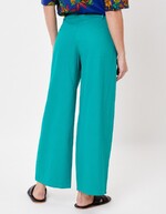 Pantalon évasé coton 7/8ème imprimé La Fiancée