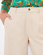 Pantalon évasé coton 7/8ème imprimé La Fiancée
