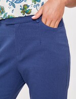 Pantalon cigarette coton imprimé La Fiancée