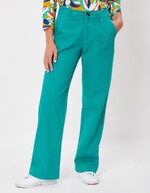 Pantalon droit coton bio épais imprimé La Fiancée