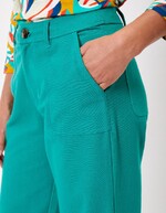 Pantalon droit coton bio épais imprimé La Fiancée