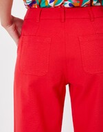 Pantalon droit coton bio &eacute;pais imprim&eacute; La Fianc&eacute;e