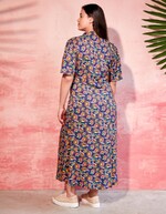 Robe chemise longue fluide imprimé La Fiancée