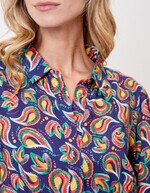Robe chemise longue fluide imprimé La Fiancée