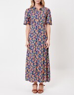 Robe chemise longue fluide imprimé La Fiancée