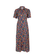 Robe chemise longue fluide imprimé La Fiancée