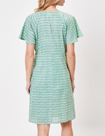 Robe ajustée voile de coton bio imprimé La Fiancée