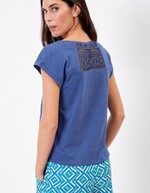 Tee shirt coton bio dentelle imprimé La Fiancée