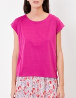 Tee shirt coton bio dentelle imprimé La Fiancée