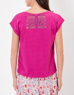Tee shirt coton bio dentelle imprimé La Fiancée