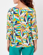 Tee-shirt coton flammé bio manches 3/4 imprimé La Fiancée
