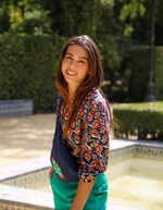 Top fluide manches 3/4 imprimé La Fiancée