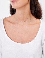 T-shirt uni coton flammé bio manches 3/4 imprimé La Fiancée