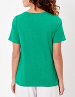 T-shirt coton flammé bio imprimé La Fiancée