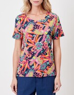 T-shirt coton flammé bio imprimé La Fiancée