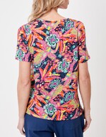 T-shirt coton flammé bio imprimé La Fiancée