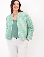 Veste matelassée doublée coton bio imprimé La Fiancée