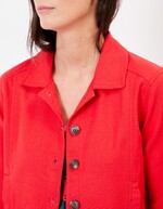 Veste courte en coton bio imprimé La Fiancée