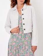 Veste courte en coton bio imprimé La Fiancée