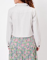 Veste courte en coton bio imprimé La Fiancée