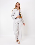 Veste courte en coton bio imprimé La Fiancée
