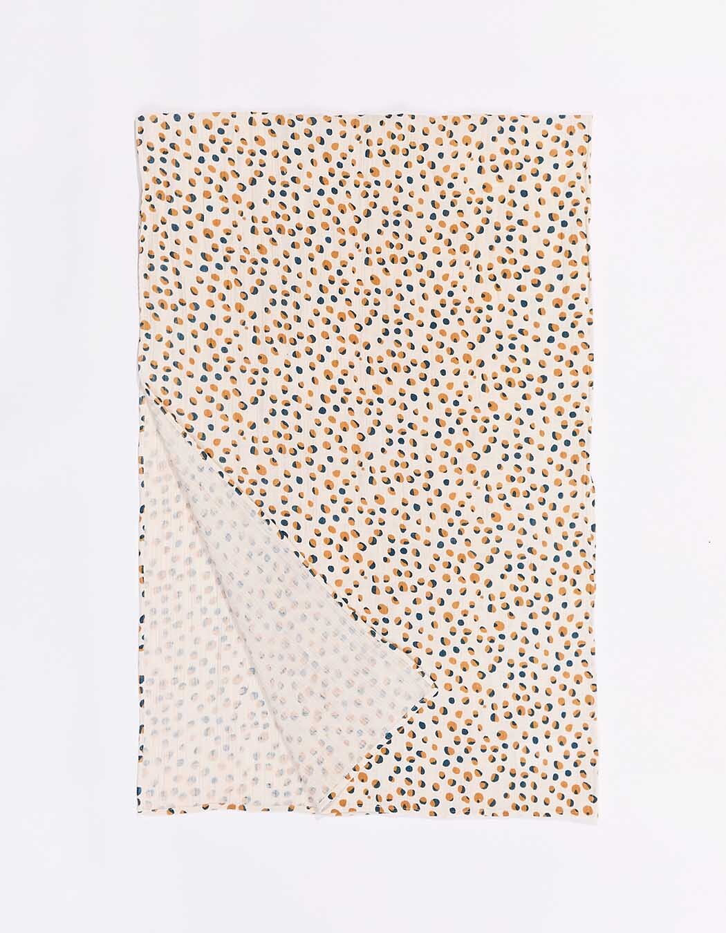 Foulard gaze de coton bio imprimé La Fiancée