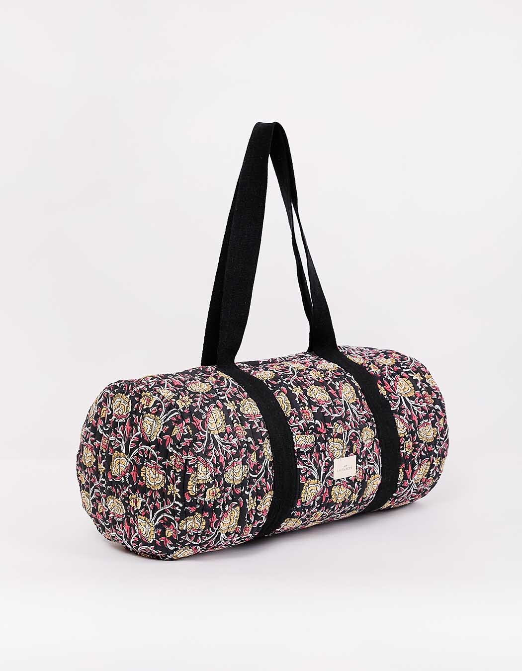 Sac bowling matelassé en coton bio imprimé La Fiancée