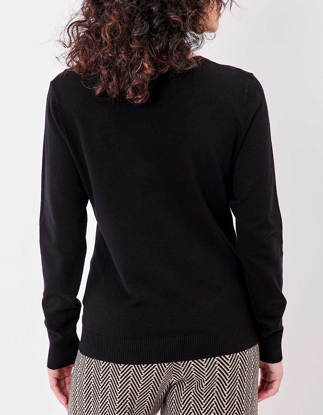 Pull maille col V femme imprimé La Fiancée