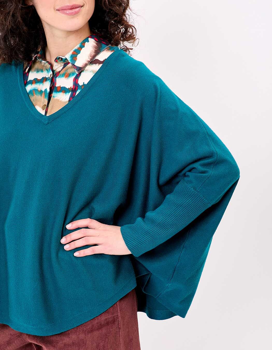 Pull oversize maille femme imprimé La Fiancée