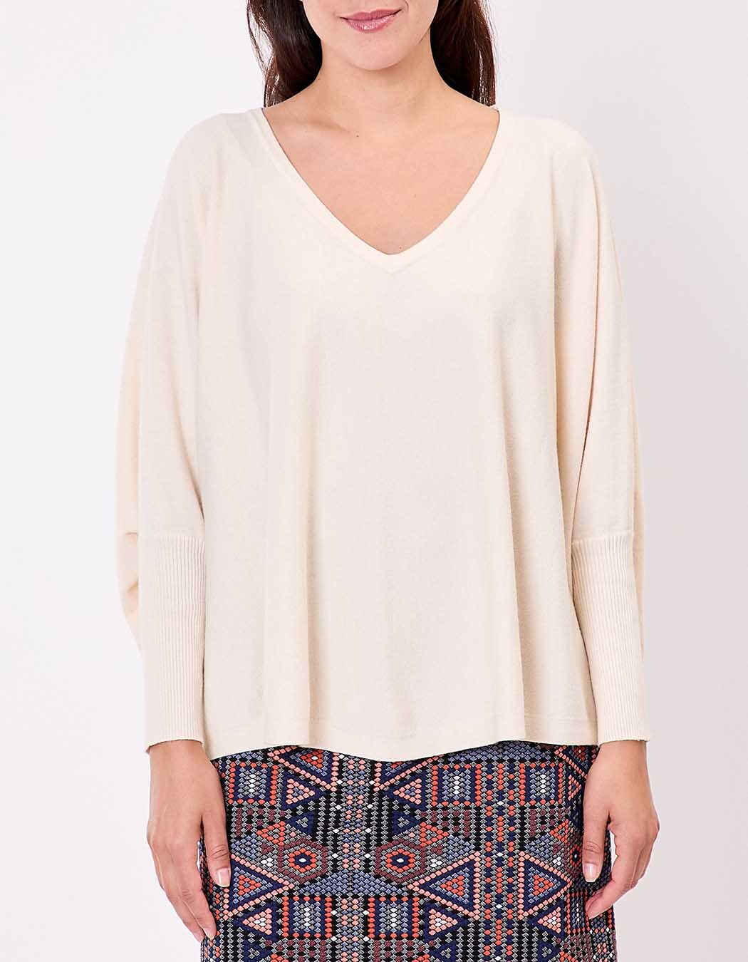 Pull oversize maille femme imprimé La Fiancée
