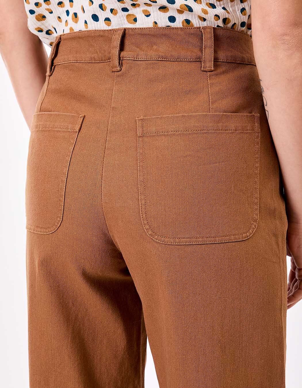 Jean large denim coton bio imprimé La Fiancée