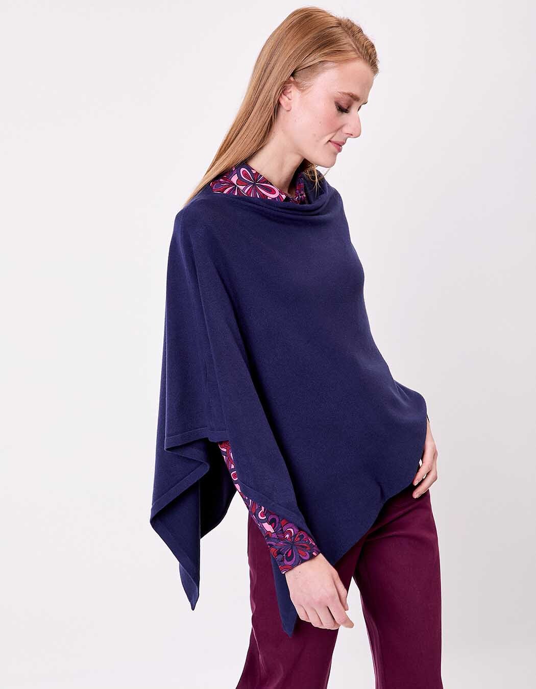 Poncho maille femme imprimé La Fiancée