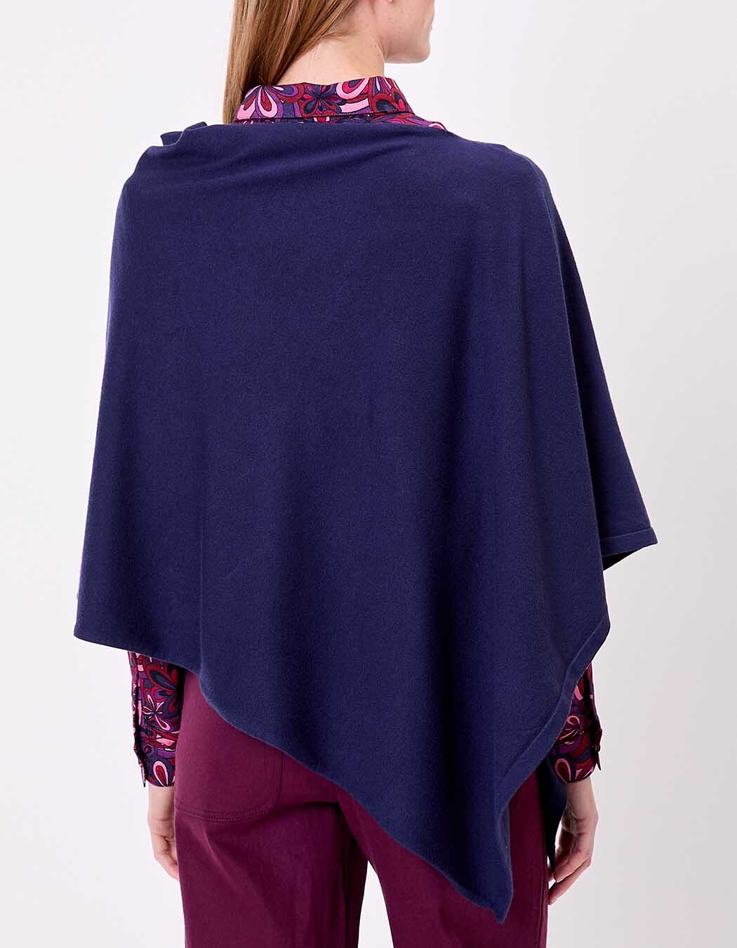 Poncho maille femme imprimé La Fiancée