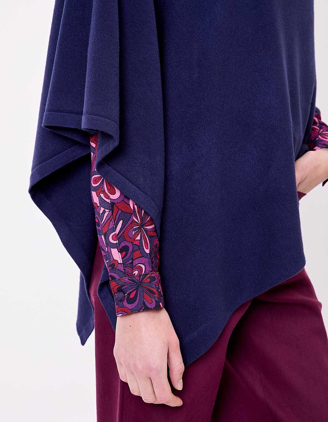 Poncho maille femme imprimé La Fiancée