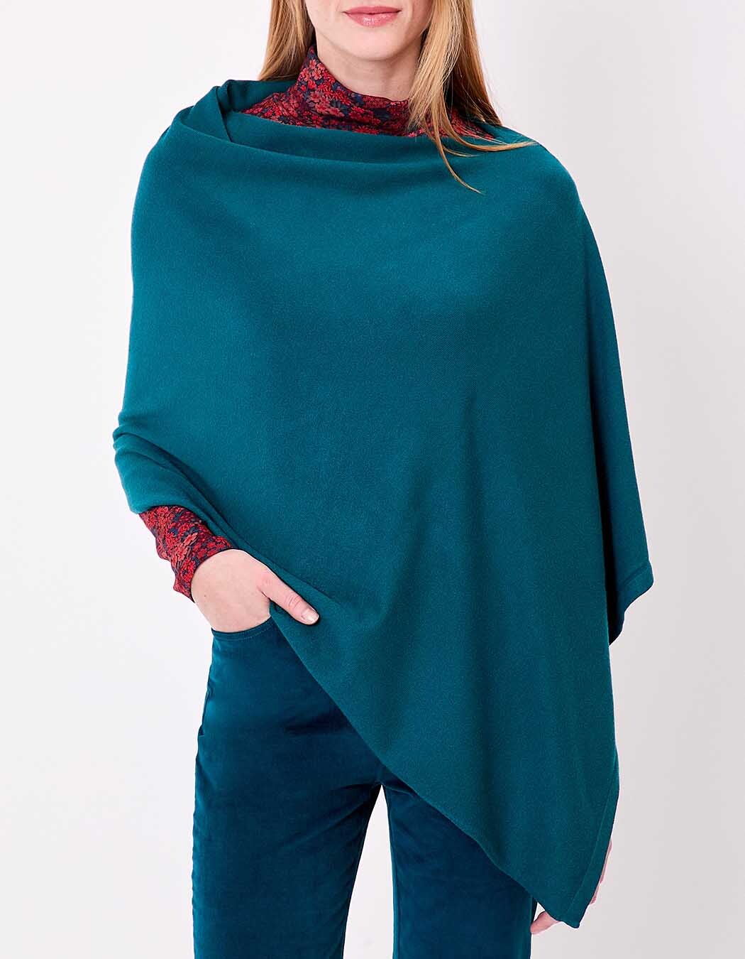 Poncho maille femme imprimé La Fiancée