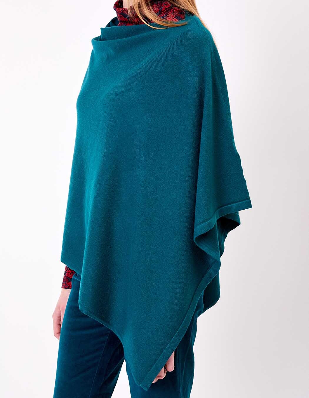 Poncho maille femme imprimé La Fiancée