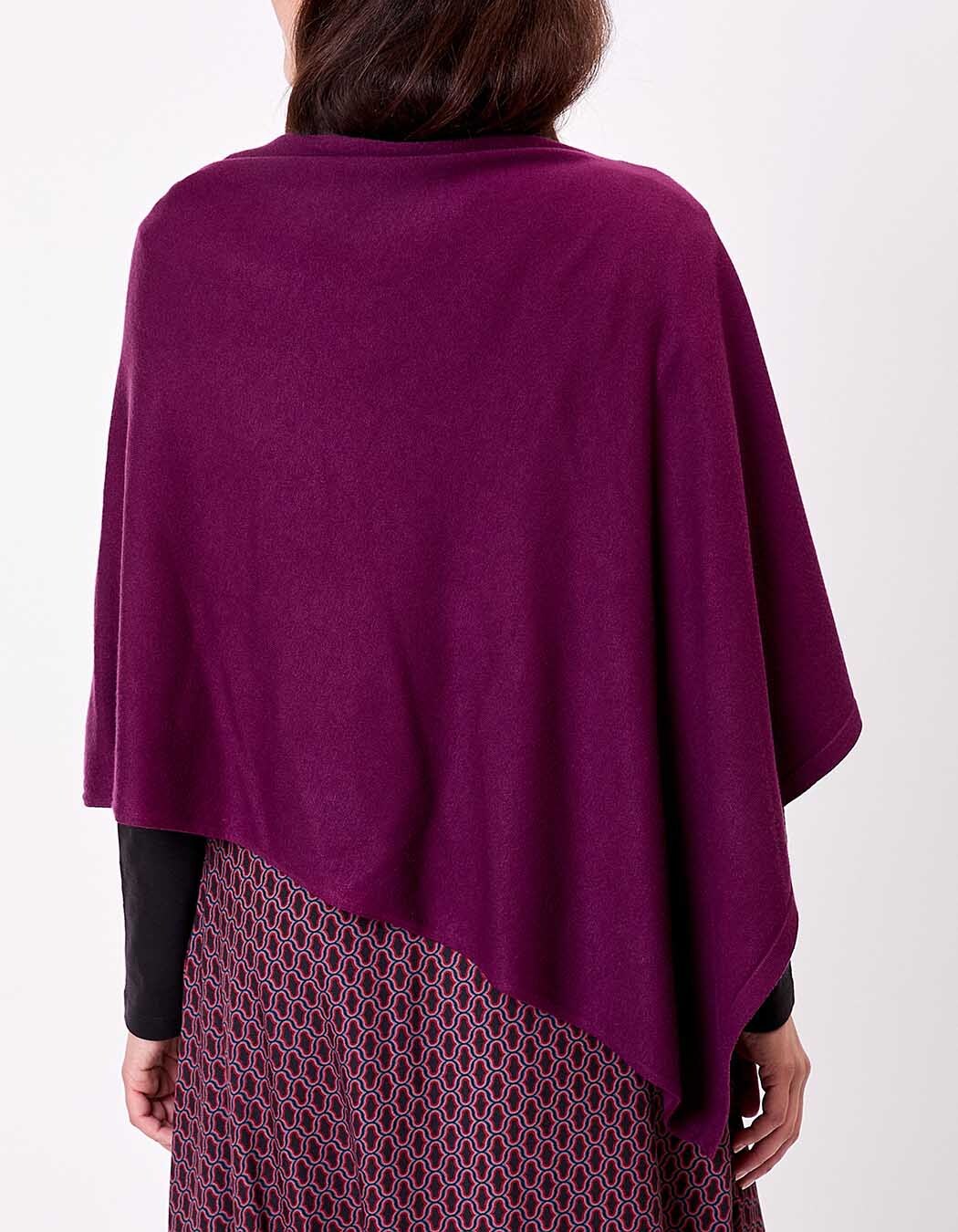Poncho maille femme imprimé La Fiancée