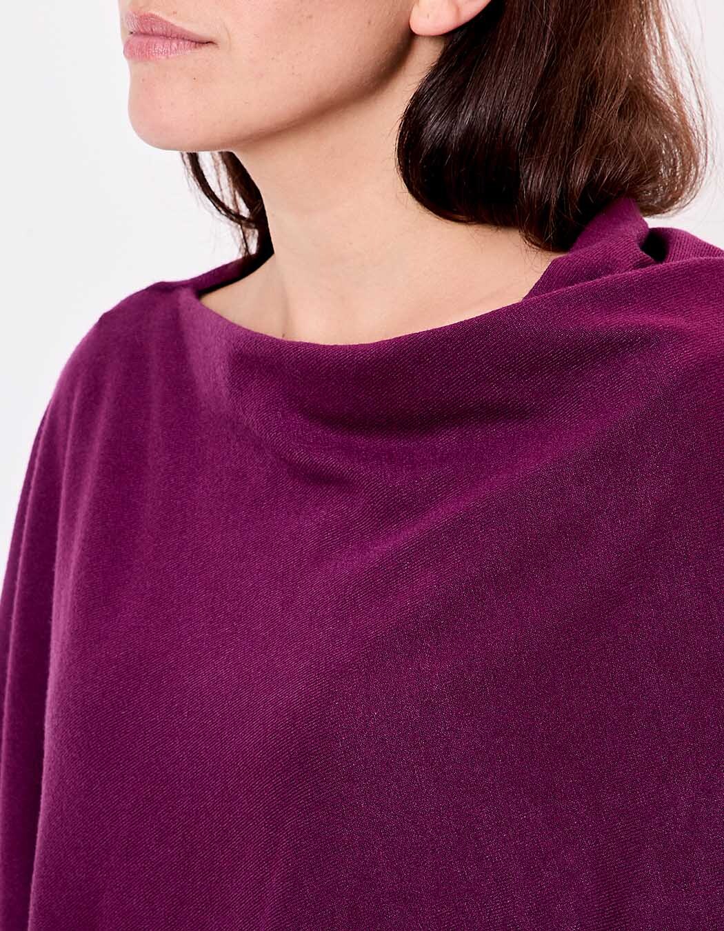Poncho maille femme imprimé La Fiancée