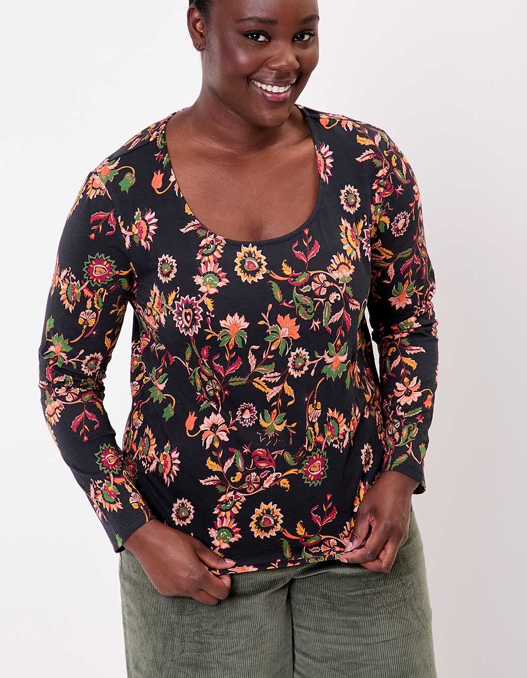 T-shirt coton flamm&eacute; bio imprim&eacute; imprim&eacute; La Fianc&eacute;e