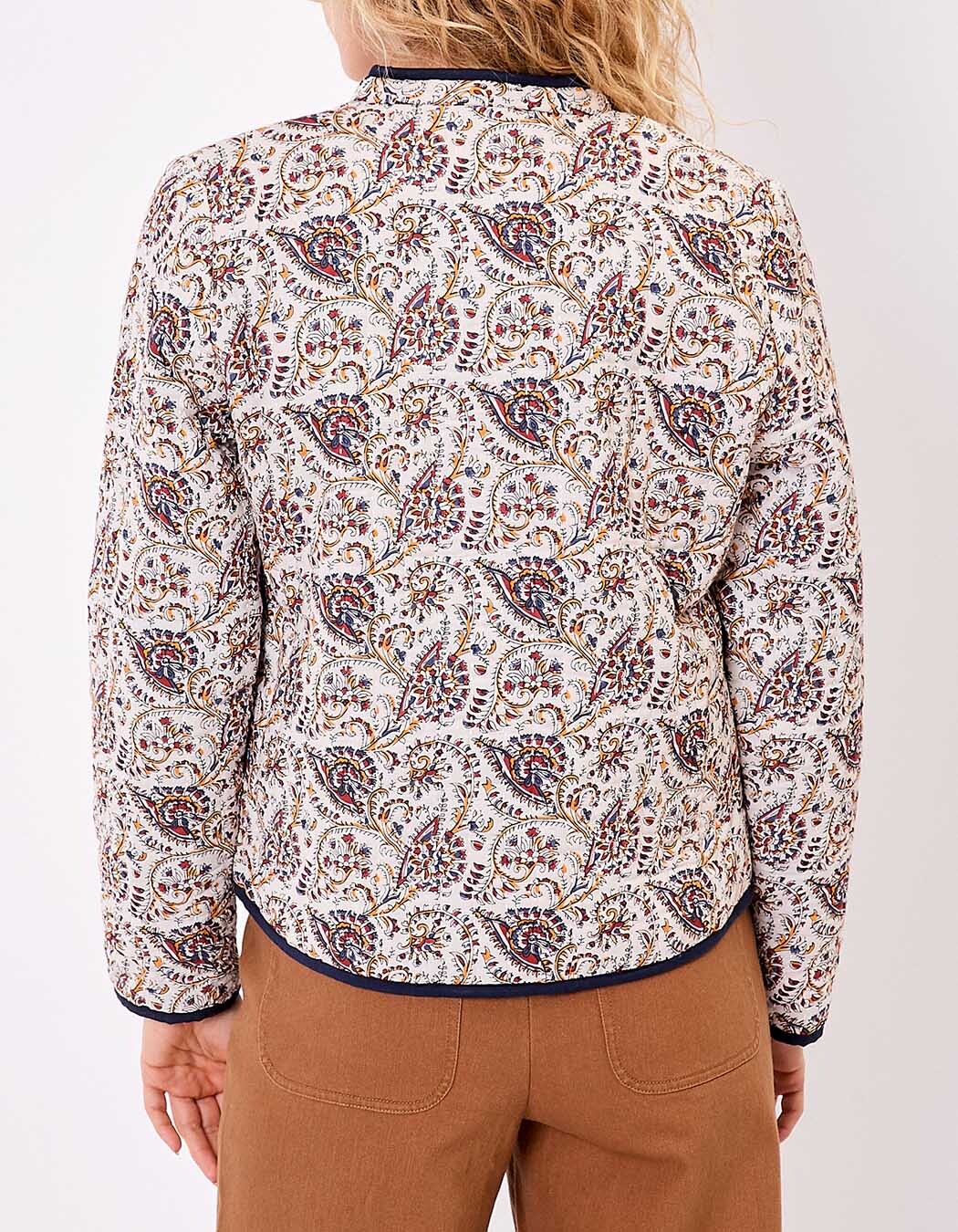 Veste matelassée réversible coton bio imprimé La Fiancée