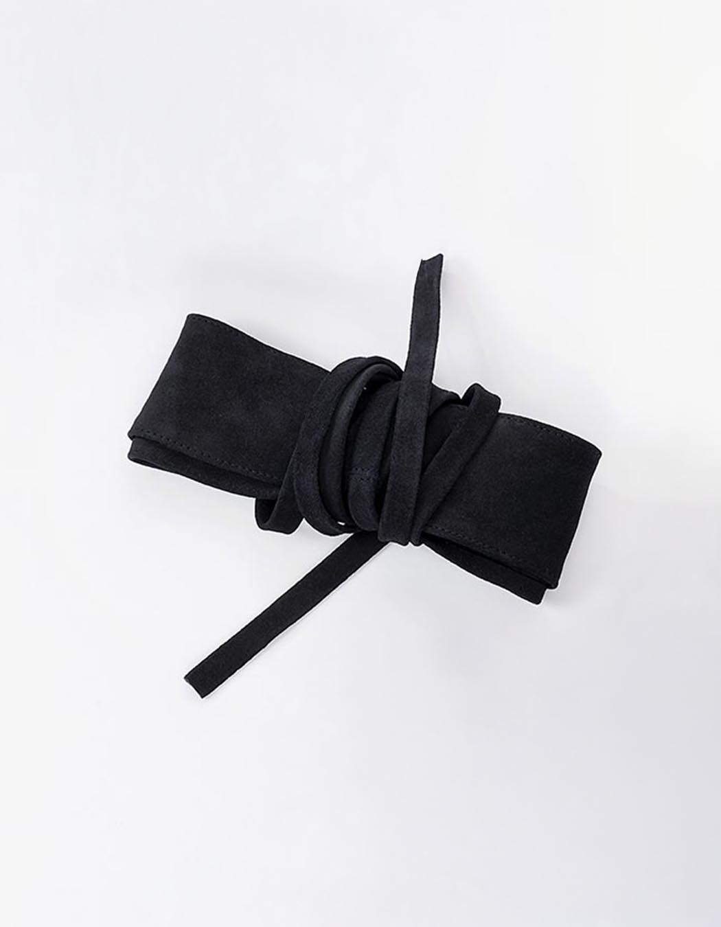 Ceinture en cuir à nouer imprimé La Fiancée