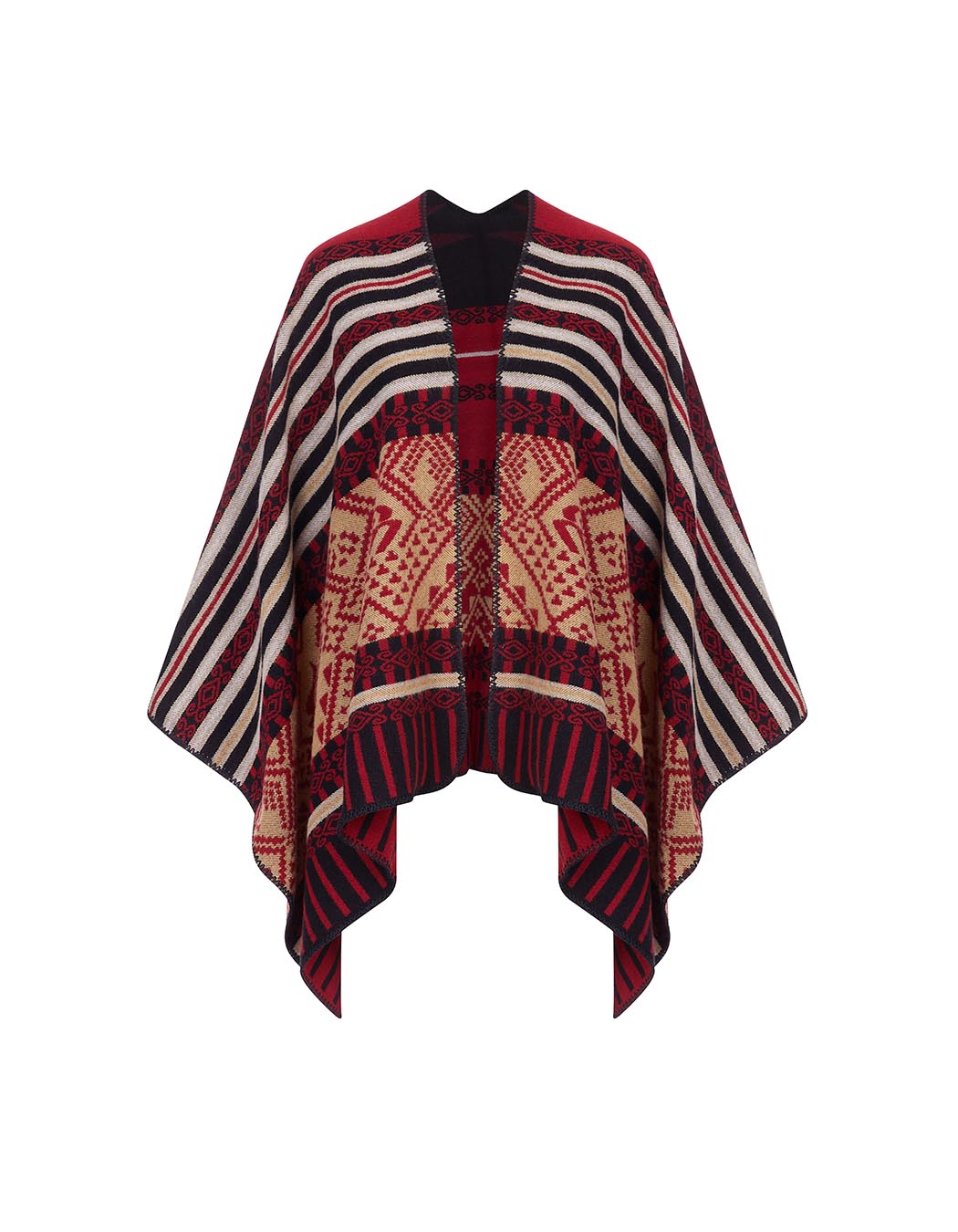 Poncho imprimé réversible imprimé La Fiancée