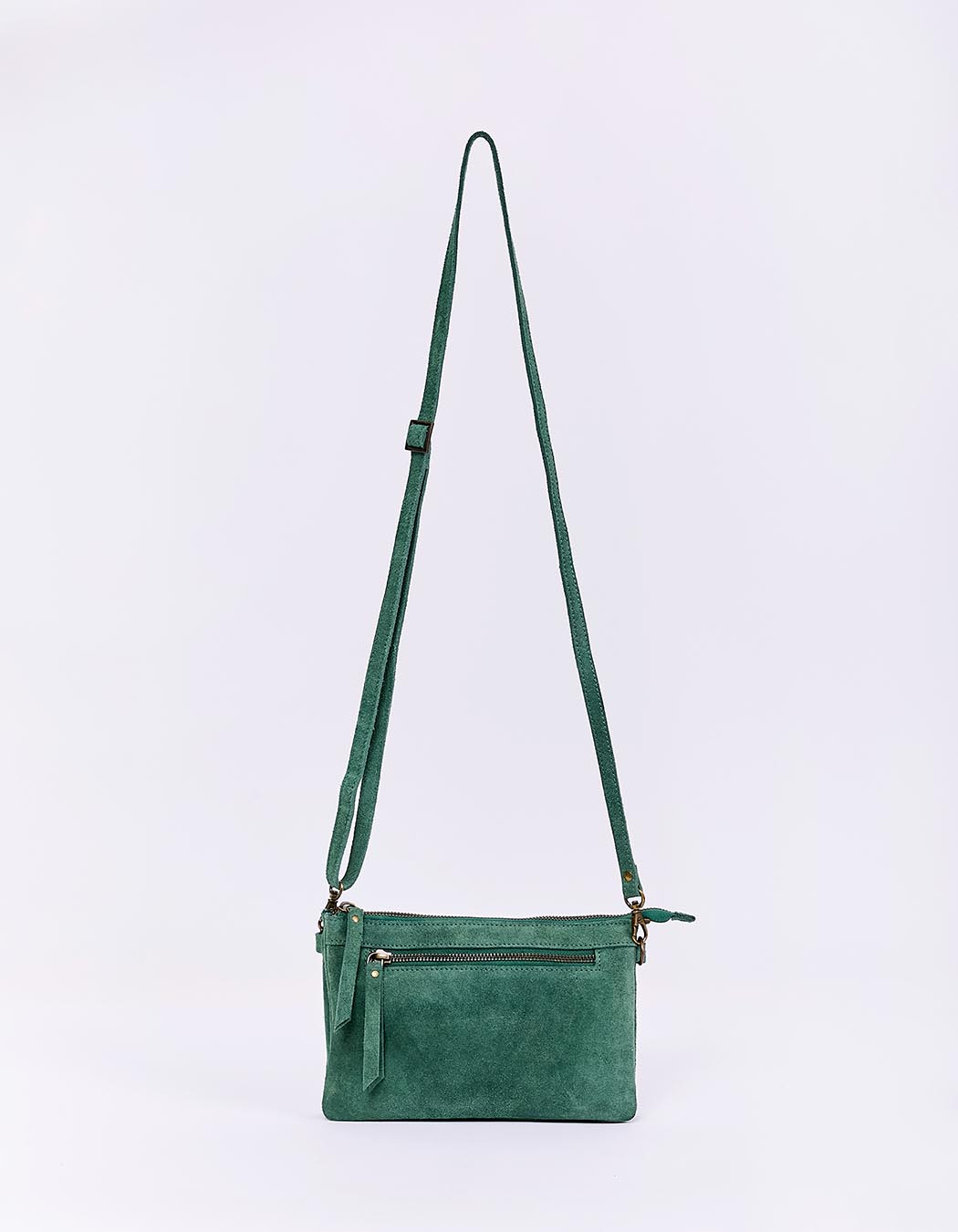 Sac bandouli&egrave;re en cuir avec double pochette imprim&eacute; La Fianc&eacute;e