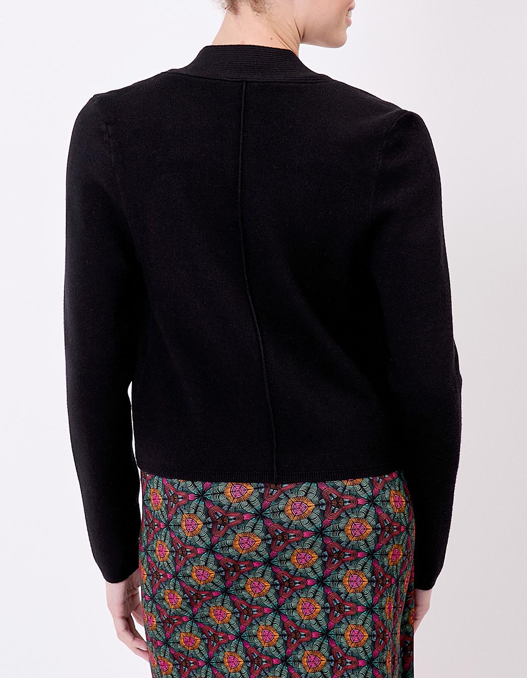 Gilet court maille uni femme imprimé La Fiancée