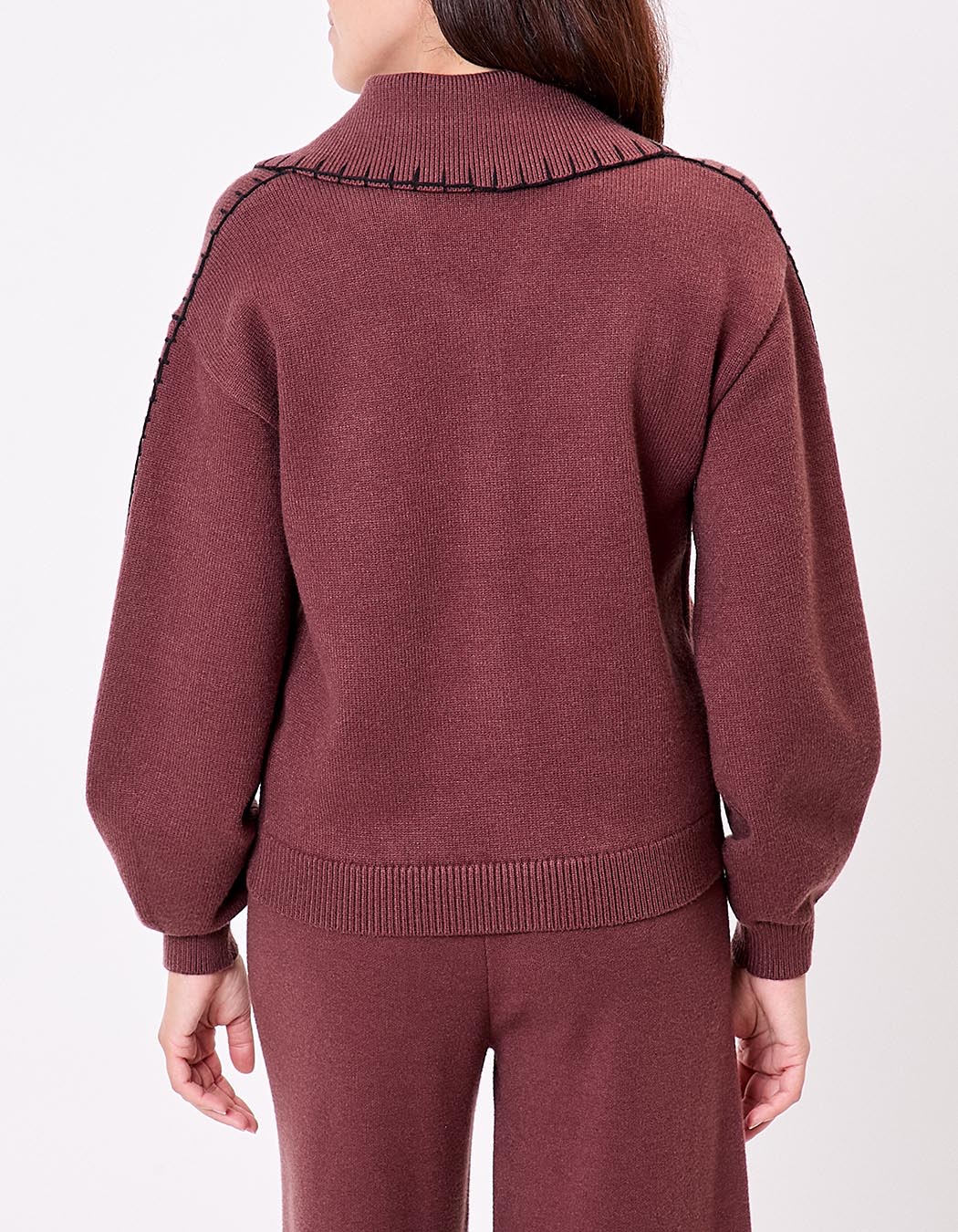 Gilet maille col chemise imprimé La Fiancée