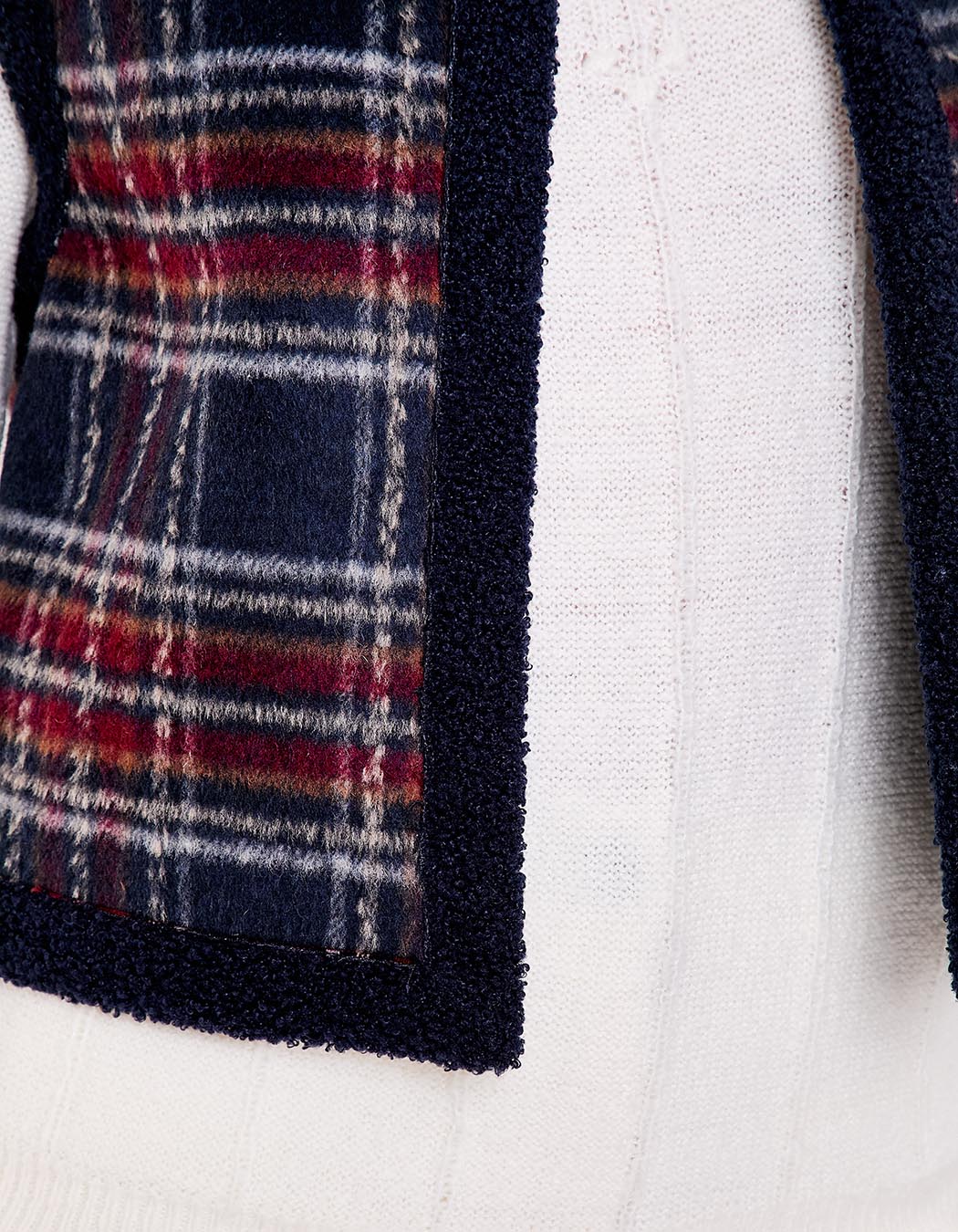 Gilet sherpa sans manche réversible imprimé La Fiancée