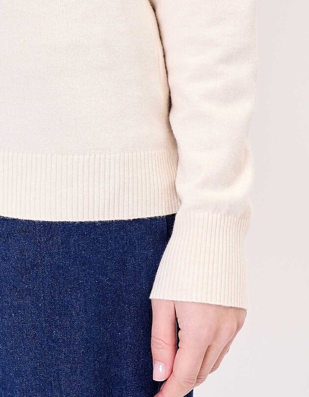 Pull maille col V femme imprim&eacute; La Fianc&eacute;e