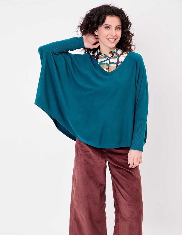 Pull oversize maille femme imprim&eacute; La Fianc&eacute;e