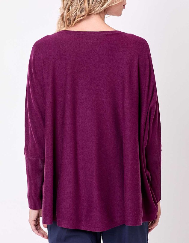 Pull oversize maille femme imprim&eacute; La Fianc&eacute;e